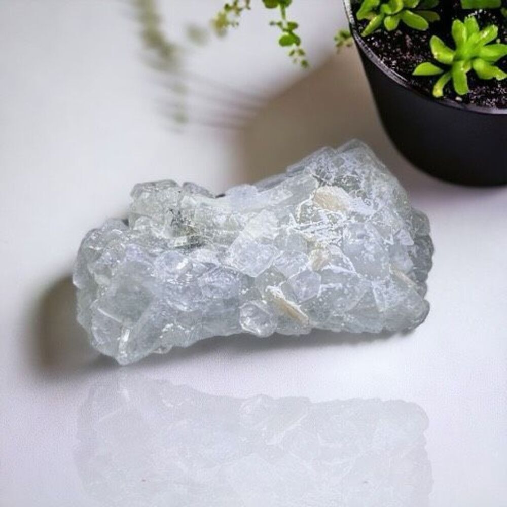 Apophyllite Blue Gray Crystal Mini Cluster‎